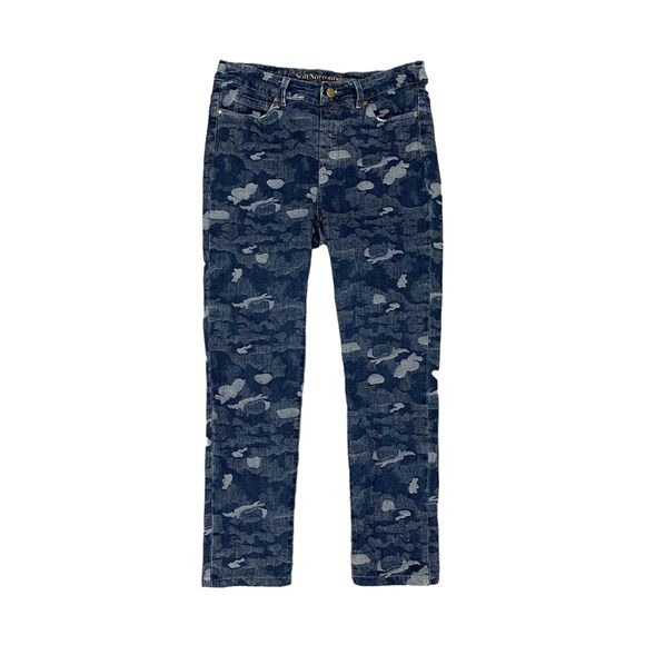 Soft Surroundings Denim - Soft Surroundings Jegging Women PS Petite Small Multi Camo 5 Pocket Pull On Pant